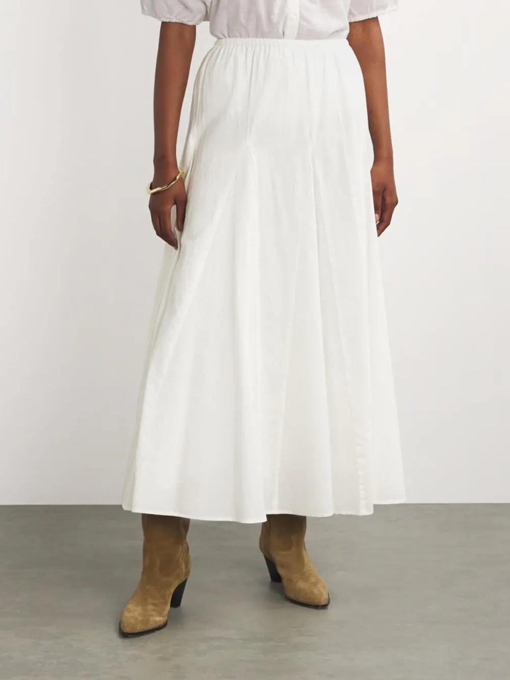 THE GREAT Godet Skirt